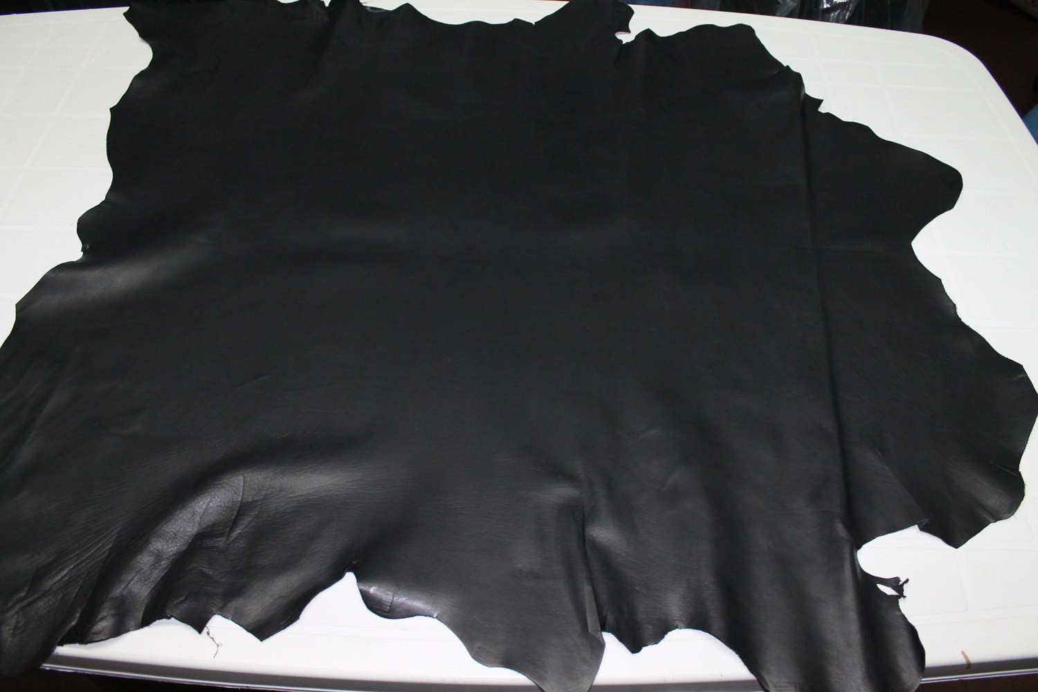 Italian Calf calfskin leather hide skin skins hides BLACK 5sqf