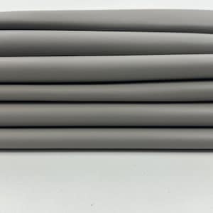 LIGHT GRAY GREY Italian Lambskin Sheep Lamb Leather pack 2 hides skins total 10sqf 0.9mm #C5382