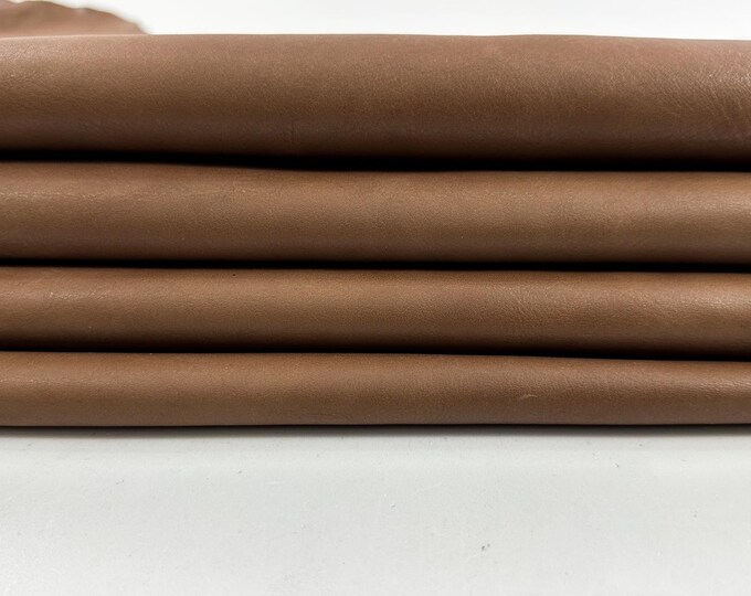 BROWN Thick Soft Italian Calfskin Calf Cow leather hide hides skin skins 14sqf 1.6mm #C5063