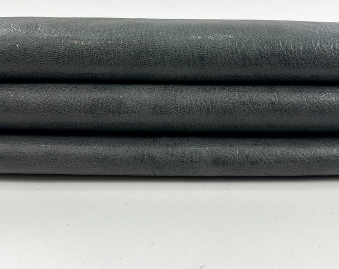 GREY VEGETABLE Tan Rough Italian Goatskin Goat leather hide hides skin skins 5sqf 1.0mm #C5318