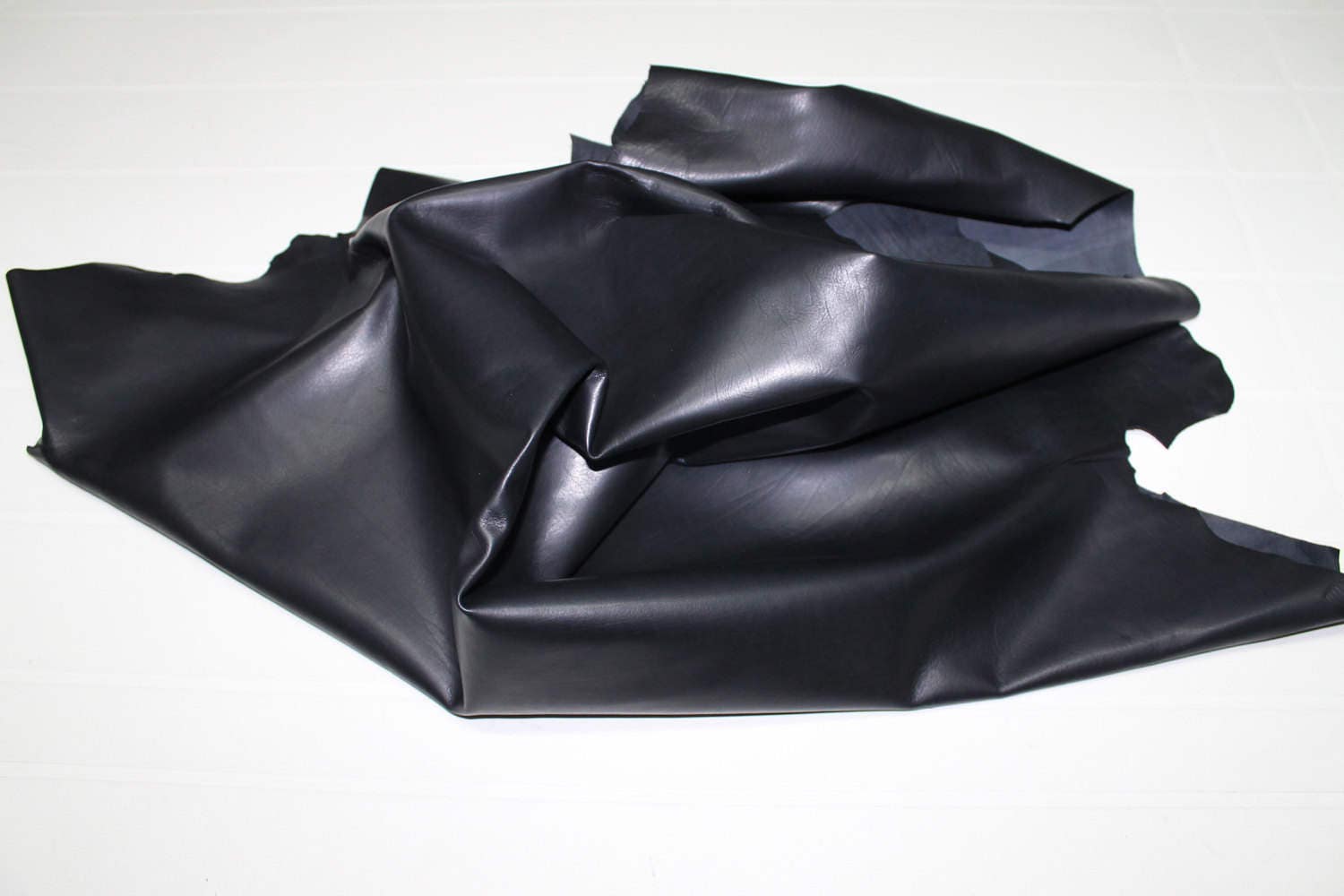 Italian Calf calfskin leather hide skin skins hides BLACK 5sqf