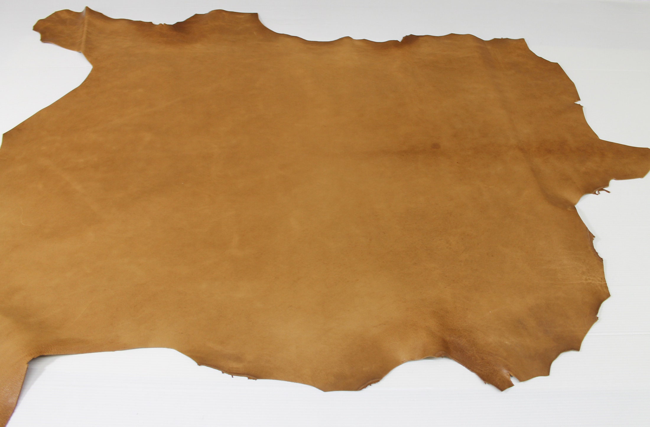NATURAL TAN Italian Goatskin leather 12 skins hides vegetable tanned 80
