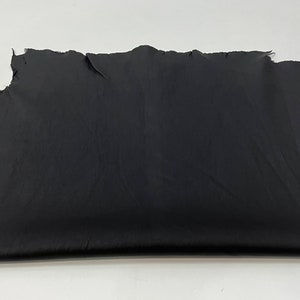 BLACK STRETCH Thin Soft Italian Lambskin Lamb Sheep Leather hide hides skin skins 6sqf 0.6mm B9952 image 6