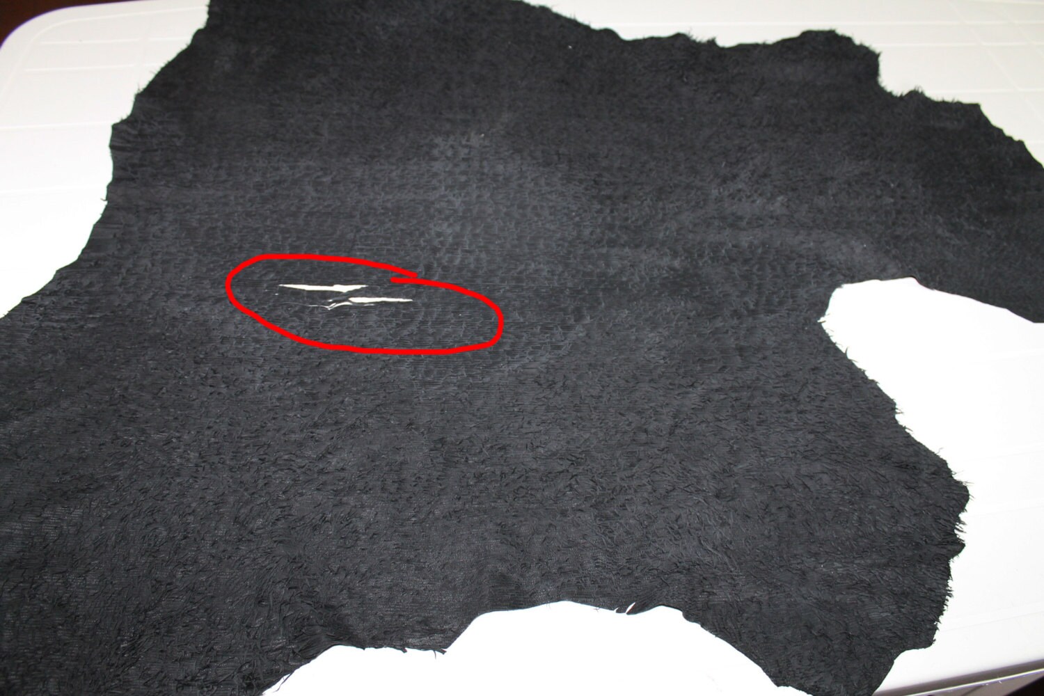 Italian Lambskin leather skin skins VINTAGE BLACK cat scratches 7sqf 8665