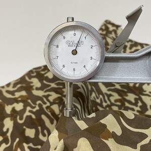 Free FedEx & Duties - BROWN CAMO PRINT On Beige Camouflage Army Thin Soft Italian Lamb Leather skin 6sqf 0.6mm #B2978 image 4