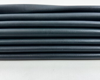 DARK PETROL BLUE Rough Italian Goatskin Goat leather pack 3 hides skins total 14sqf 1.0mm #C5031