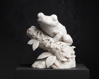 Tree Frog Sculpture STL | 3D Printing Model (Digital Download)