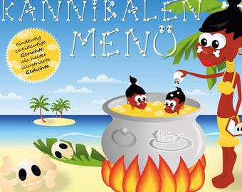 Cannibal menu: decidedly ambiguous dishes presented as lightheartedly illustrated poems