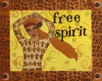 Free Spirit mixed media original