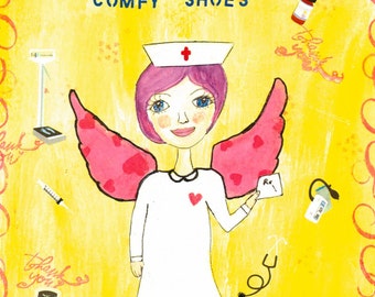 Nurses are Angels Greeting Card