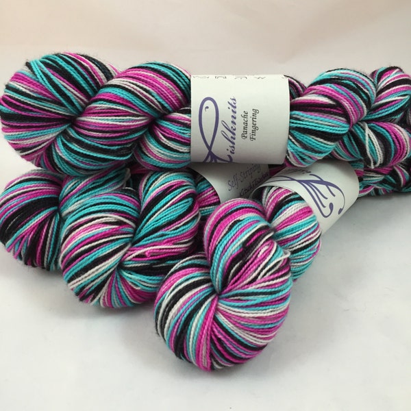 Kitschy Townhouse: Superwash Strong Heart Self Striping Sock Yarn