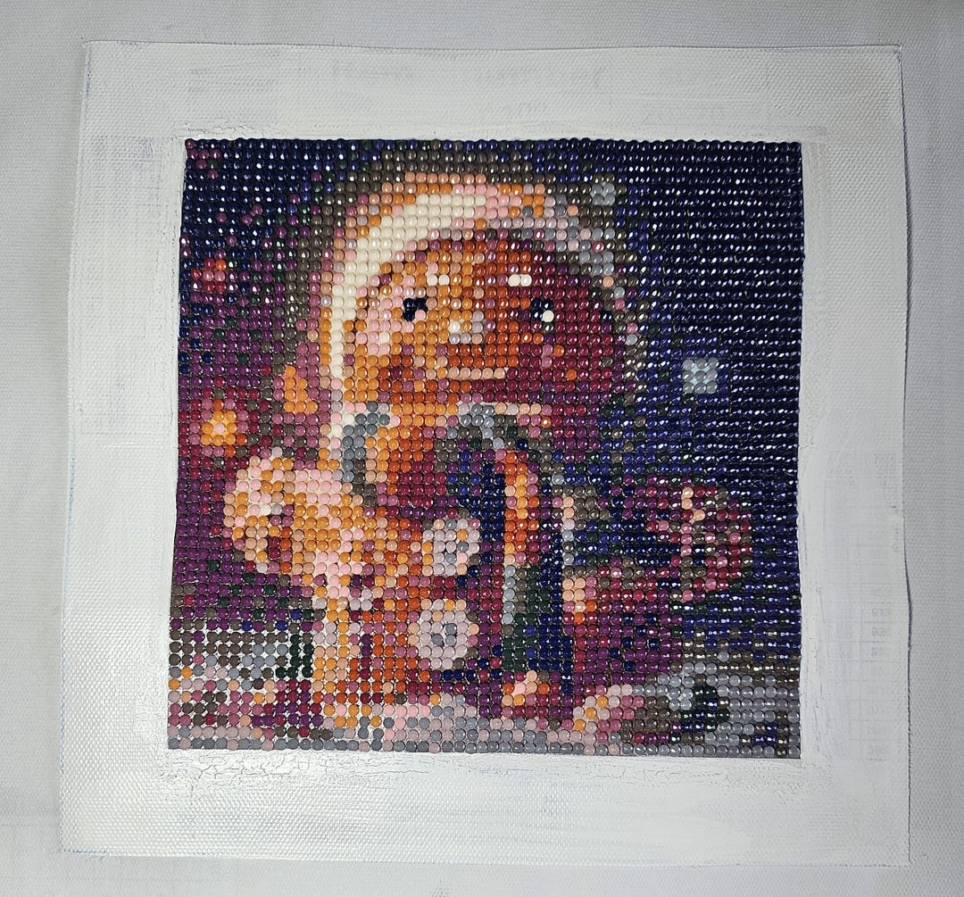 Completed and Sealed Gingerbread Man Diamond Art - Etsy
