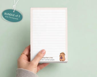 Funny Work from Home Parents Notepad Bundle - Sarcastic Office Desk Stationery, Witty to Do List Memo Pads, Coworker Gift Set