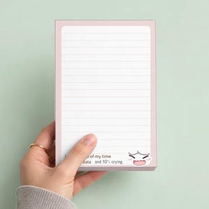 Funny Programming Notepad Bundle, Sarcastic Data Science Coding Gift, 4x6 Desk Stationery Memo Pad Set for Software Engineers 10% crying