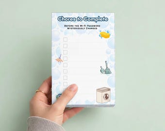 Funny Teen Chore Notepad Bundle, Sarcastic To Do List Checklists for Teenagers, Small 4x6 Desk Memo Pad Gifts for Kids and Parents