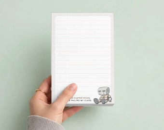 Funny Teacher Notepad Bundle Sarcastic Desk Stationery Gift for School Administrators Parents Back to School Memo Pad Set
