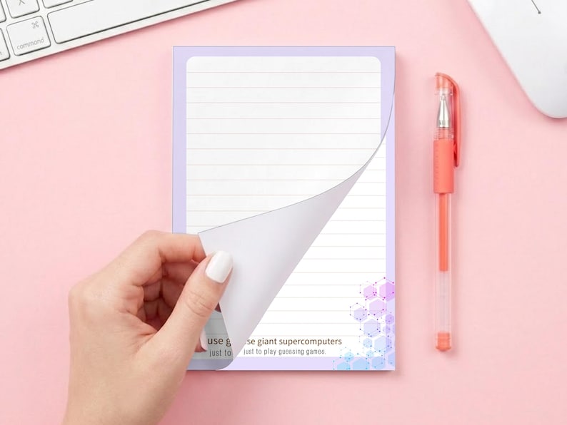 Funny Programming Notepad Bundle, Sarcastic Data Science Coding Gift, 4x6 Desk Stationery Memo Pad Set for Software Engineers guessing games