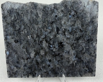 Larvikite Slab | Norwegian Moonstone| Raw Lapidary Stone
