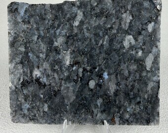 Larvikite Slab | Norwegian Moonstone| Raw Lapidary Slab