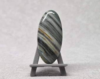 Gary Green Jasper Cabochon | 29.5 x 13.9 mm | Natural Jasper Cab | Designer Jewelry Stone