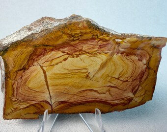 Hidden Valley Jasper| Raw Lapidary Slab | Jewelry Making Stone | Owyhee Desert Landscape Scene