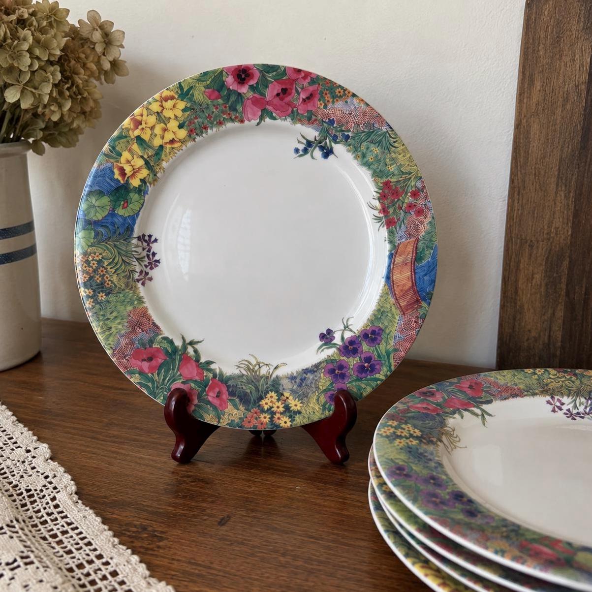 Nikko Floral Plates - Etsy