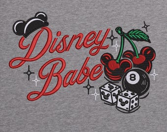 Disney babe retro embroidery design, 8 ball embroidery design, instant download