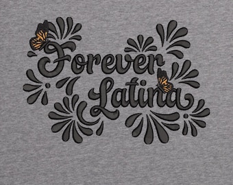 Forever Latina Embroidery Design | Monarch Butterfly (Digital Download)