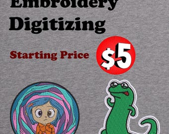 Patch Embroidery Digitizing Service | High-Quality Custom Embroidery Digitizing | DST, PES, EXP and More