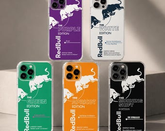 Red Bull Drink Handyhülle – Sport Can Cover für iPhone 17 Air 16e 15 Pro Max 14 13 | Samsung S25 Ultra S24 S23 FE | Google Pixel 10 XL9