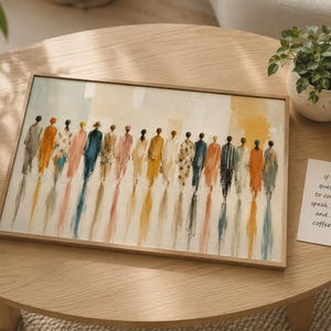 Silhouetten / Wandkunst / Abstrakte Menschen, Moderne Kunst, Minimalismus Bild 2