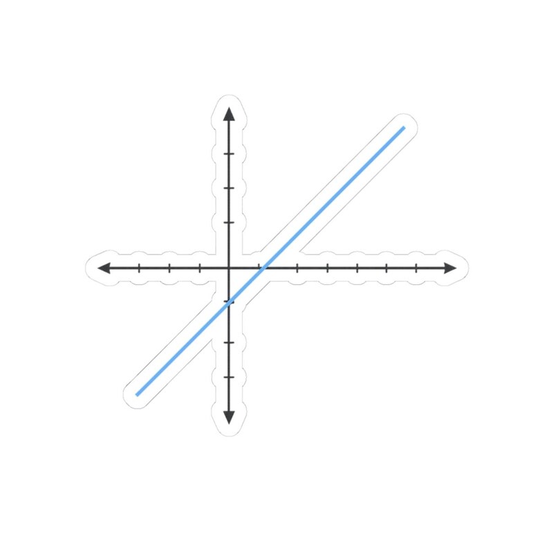 Sticker graphique à fonction linéaire | Cadeau professeur de mathématiques image 7