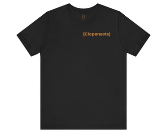 Camiseta con el logotipo minimalista de Clopensets / Camiseta unisex para profesor de matemáticas / Bella+Canvas 3001 / Camiseta suave para uso diario
