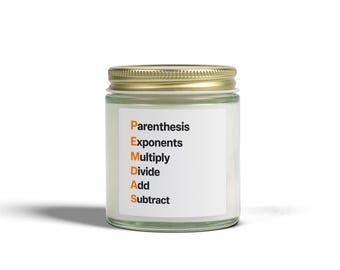 Vela matemática PEMDAS / Vela de orden de operaciones