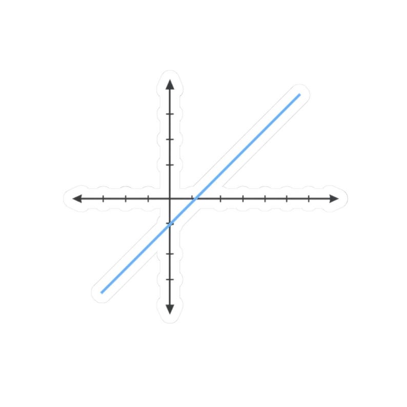 Sticker graphique à fonction linéaire | Cadeau professeur de mathématiques image 10