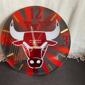 Custom made Chicago Bulls clock