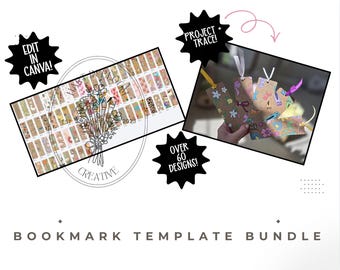 Ensemble de modèles de signets, modèles de toile pour signets, conceptions de signets peints, conceptions numériques pour signets