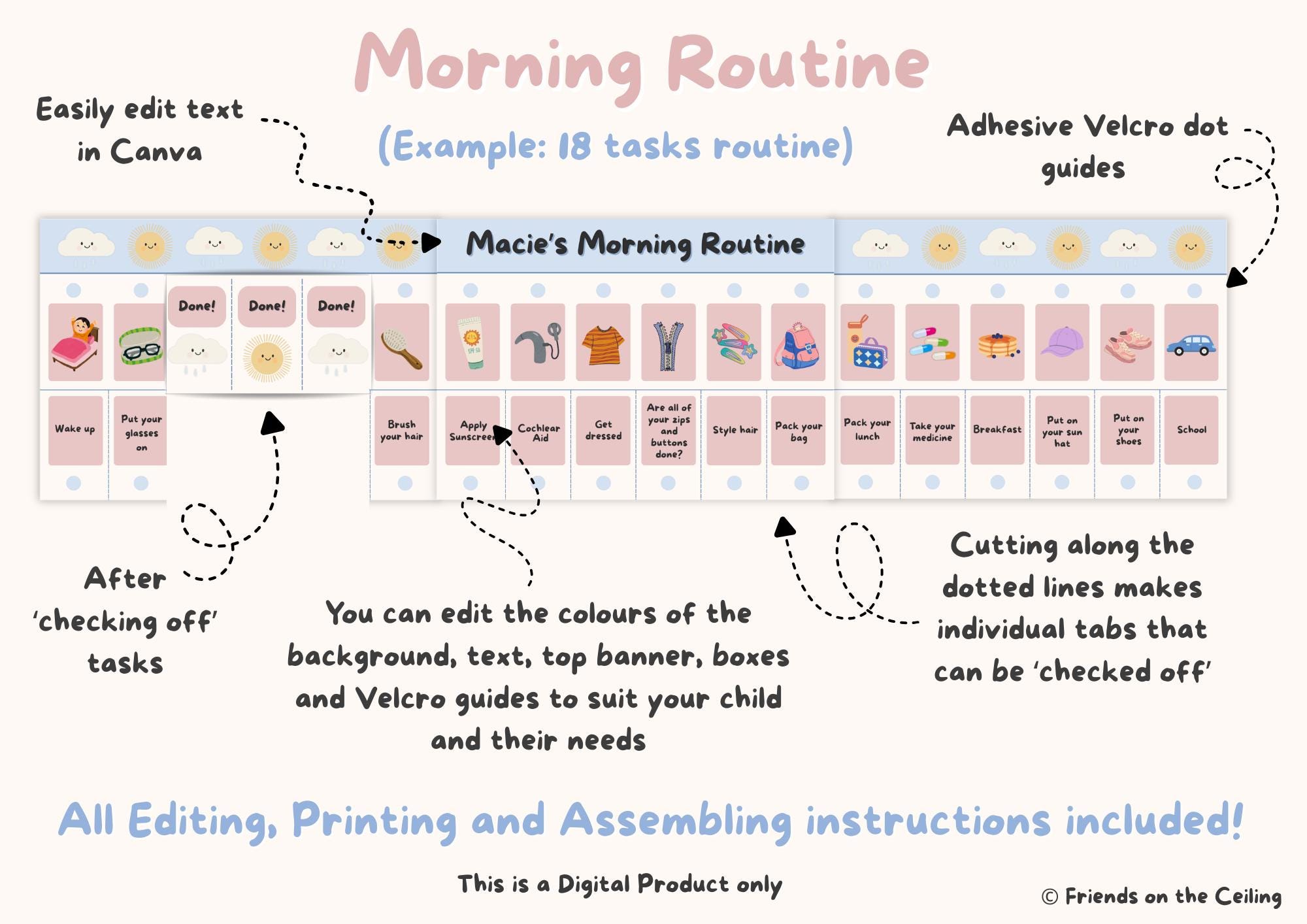 Sen Routine Ideas Inclusive Morning Routine Flip Chart / Disability Aids Icons / Visual ...