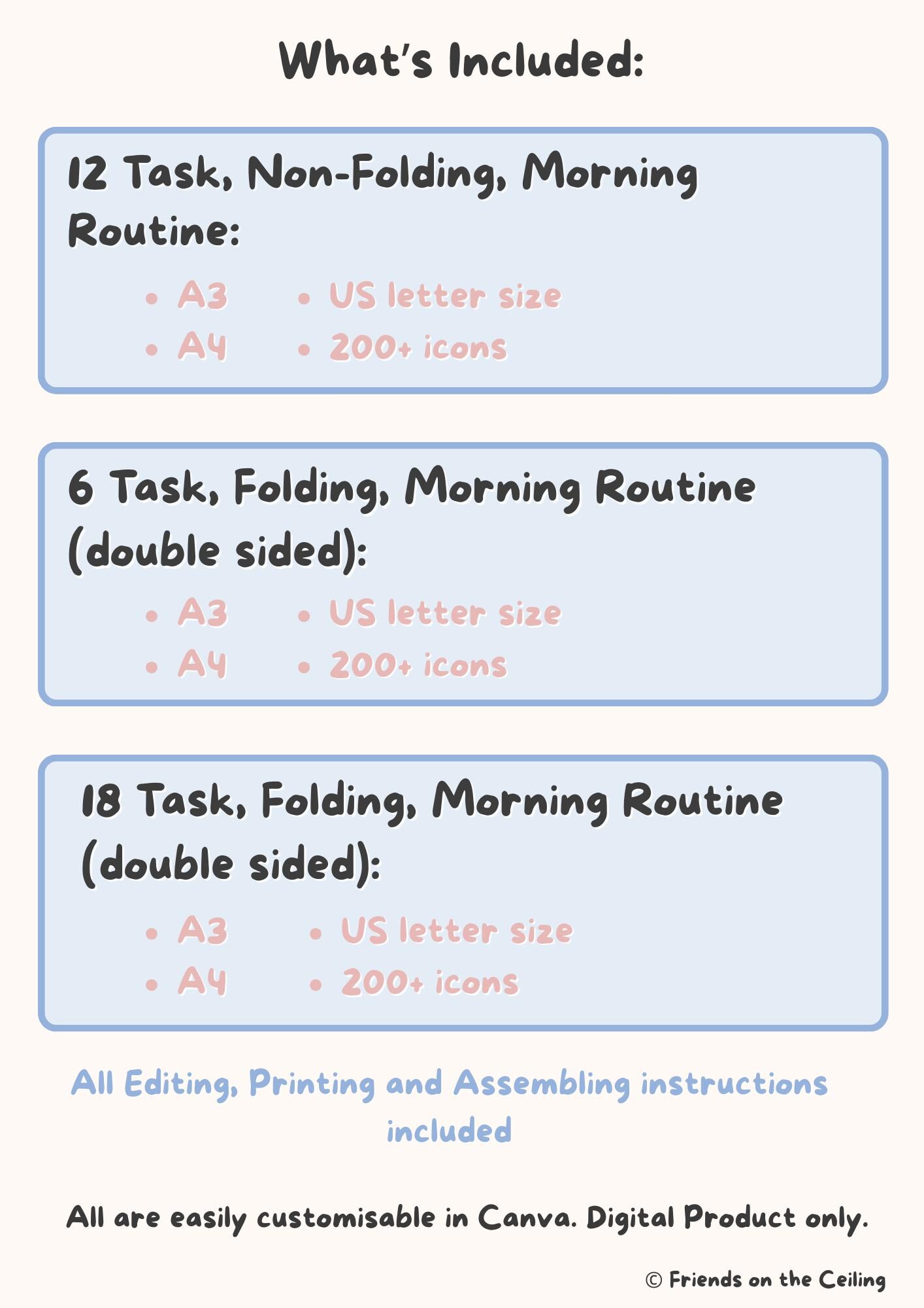 Inclusive Morning Routine Flip Chart / Disability Aids Icons / Visual ...