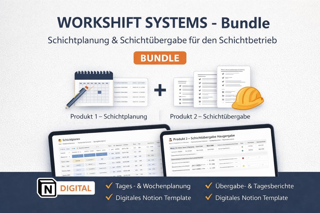 Shift Protocol Shift Work Notion Bundle – Shift Plan & Handover Protocol as a System ...