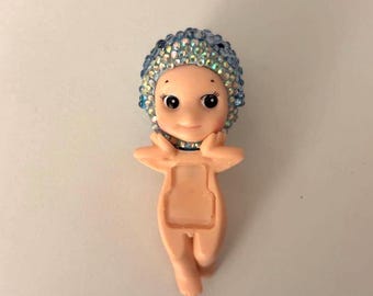 Rhinestone Shark Sonny Angel Hipper – Hand Bedazzled Custom Figure