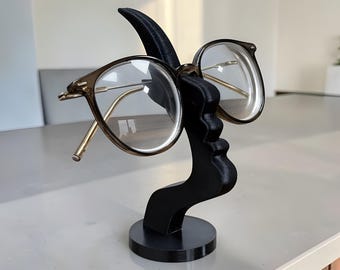 Abstract Face Glasses Holder | Eyeglass Stand | Modern Art Decor