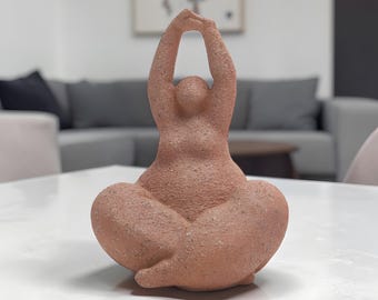 Abstract Female Body Sculpture | Curvy Woman Statue | Modern Art Figurine