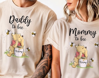 Winnie The Pooh Mommy to Bee Shirt, New Mom Tee, Disney Pregnancy Reveal T-shirt, Disneyland Baby Shower