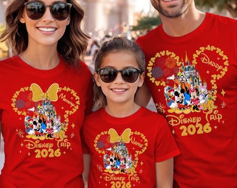 Koszulki Disney Family na zamówienie 2026, Koszulka Disneyland Vacation, Koszulki Disney Squad, Pasujące stroje Disney