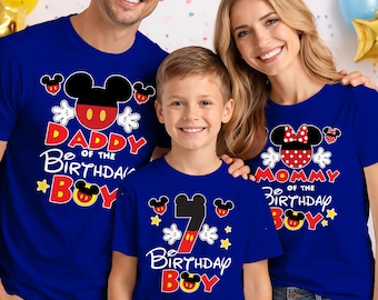 Camisetas familiares para la fiesta de cumpleaños de niño, camiseta personalizada de Disney para niño: camisetas personalizadas para el viaje a Disneyland.