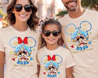 Koszulki Disney Family Vacation 2026: Koszulka urodzinowa Disneyland, pasujące koszulki Disney Family