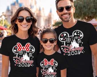 Dopasowane koszulki Disney Family Vacation 2026: Koszulka urodzinowa Disneyland, koszulki Disney World Squad