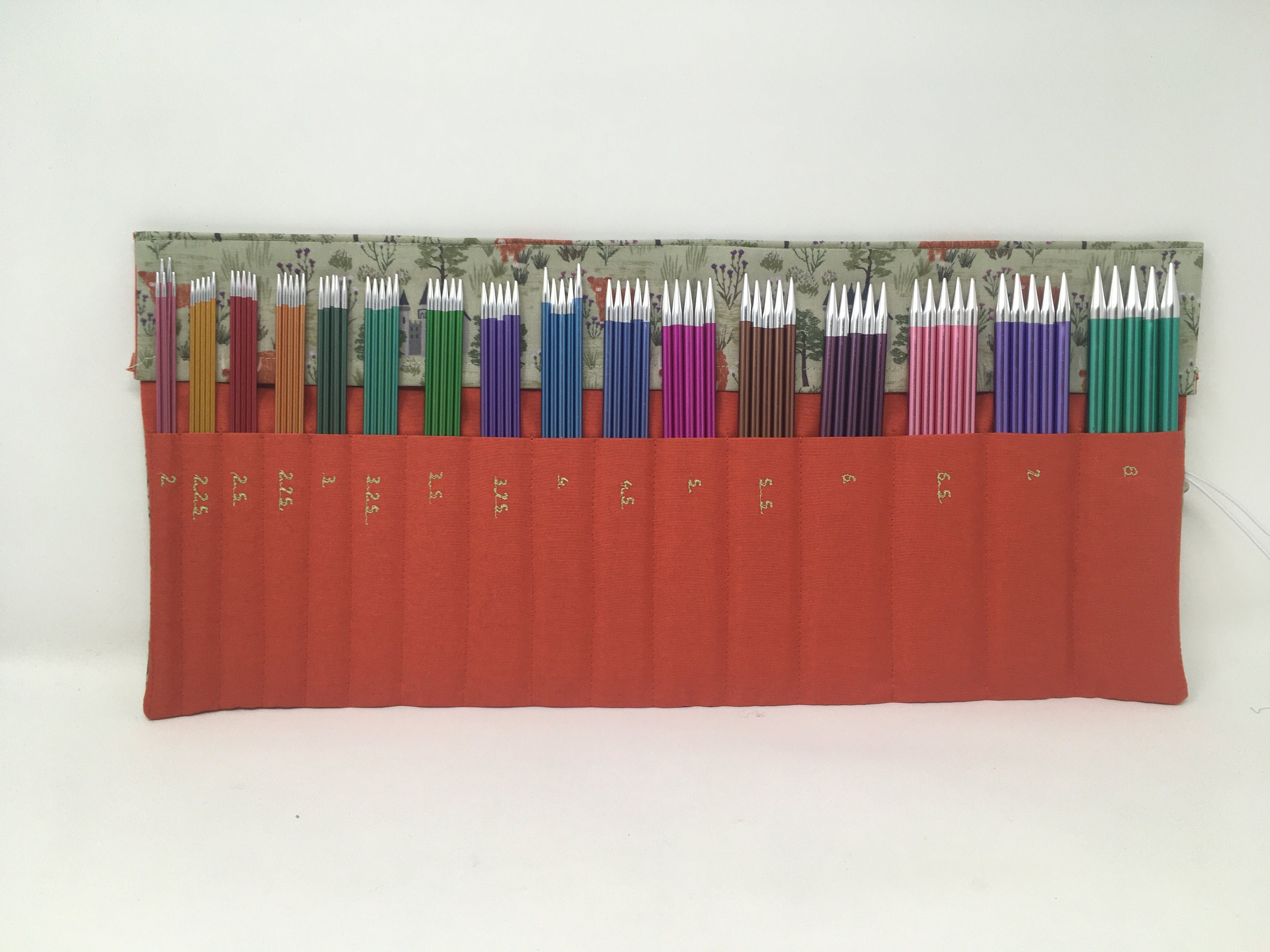 DPN Needle Case Holds 2mm8mm double pointed knitting Etsy