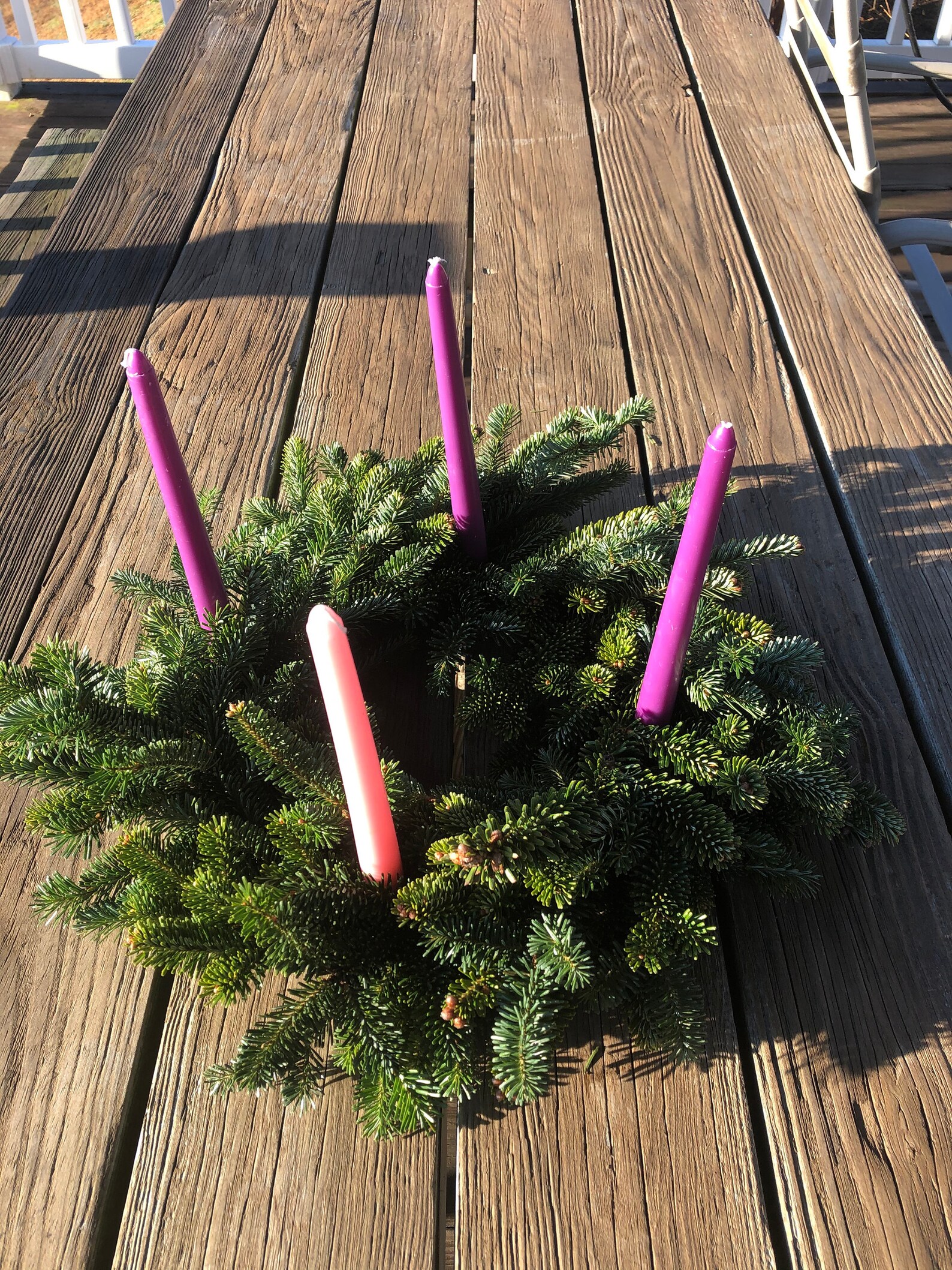Fresh Fraser Fir Advent Wreath, Pre-order!